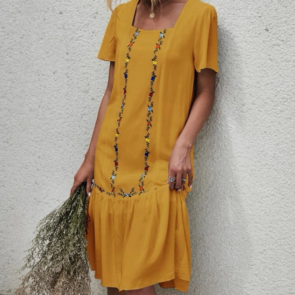 SHEIN Embroidered Dress